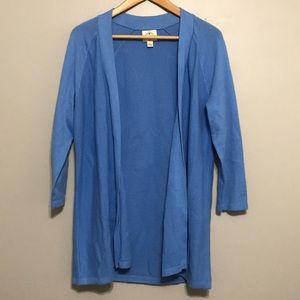 St. JOHN’S BAY Blue Long Sleeve Knit Cardigan Sz L